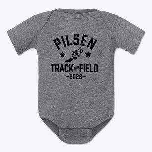 Pilsen Community Academy Track and Field Baby Onesie