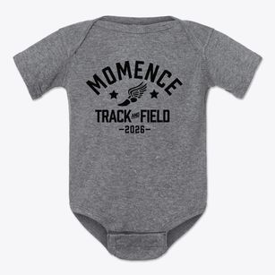 Momence Junior High School Track and Field Baby Onesie