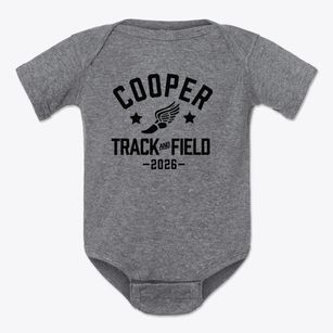 Cooper Middle School Track and Field Baby Onesie