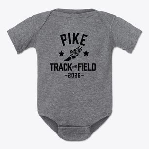Pike Liberal Arts School Track and Field Baby Onesie