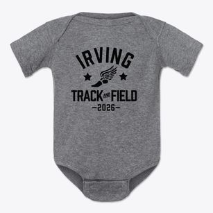 Irving Elementary School Track and Field Baby Onesie