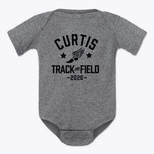 Curtis Middle School Track and Field Baby Onesie