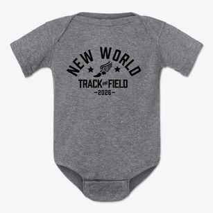 New World Educational Center Track and Field Baby Onesie