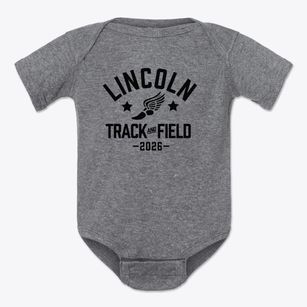 Lincoln Elementary School Track and Field Baby Onesie