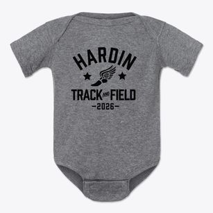 Hardin Christian Academy Track and Field Baby Onesie