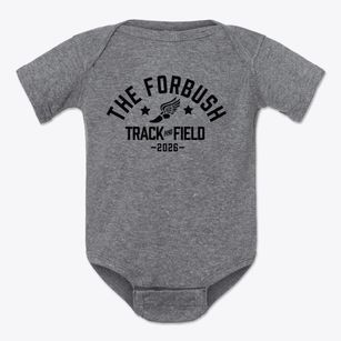 The Forbush School Track and Field Baby Onesie