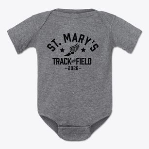 Saint Mary's Catholic School Track and Field Baby Onesie