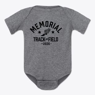 Memorial Elementary School Track and Field Baby Onesie