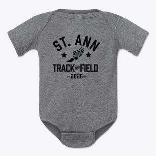 Saint Ann School Track and Field Baby Onesie