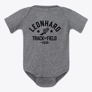 Leonhard Elementary School Track and Field Baby Onesie