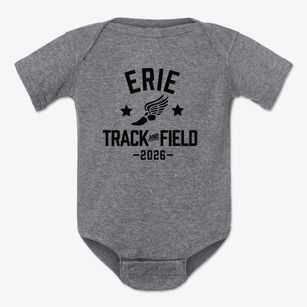 Erie Elementary School Track and Field Baby Onesie