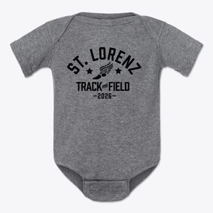 Saint Lorenz Lutheran School Track and Field Baby Onesie