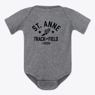 St Anne Parish Track and Field Baby Onesie