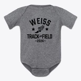 Weiss Elementary School Track and Field Baby Onesie