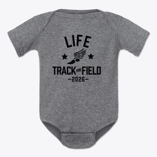 Life Christian Academy Track and Field Baby Onesie