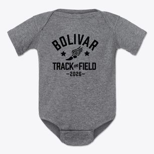 Bolivar Intermediate School Track and Field Baby Onesie