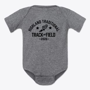 Highland Traditional Elementary School Track and Field Baby Onesie