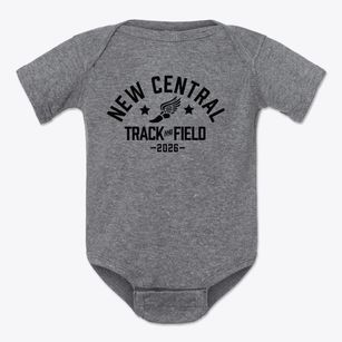 New Central School Track and Field Baby Onesie