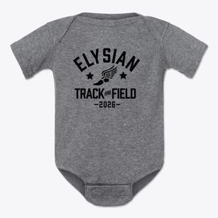 Elysian Charter School Track and Field Baby Onesie