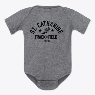 Saint Catharine Elementary School Track and Field Baby Onesie