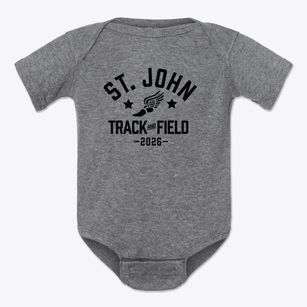 Saint John The Baptist School Track and Field Baby Onesie