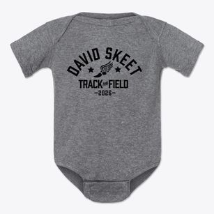 David Skeet Elementary School Track and Field Baby Onesie