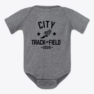 City And Country School Track and Field Baby Onesie