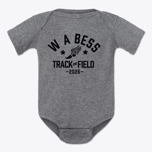 W A Bess Elementary School Track and Field Baby Onesie