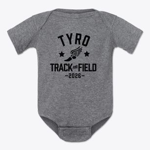 Tyro Elementary School Track and Field Baby Onesie