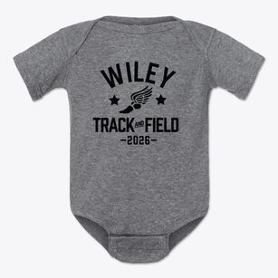 Wiley Magnet Middle School Track and Field Baby Onesie