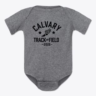 Calvary Christian Academy Track and Field Baby Onesie