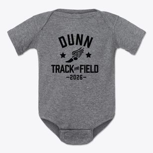 Dunn Middle School Track and Field Baby Onesie