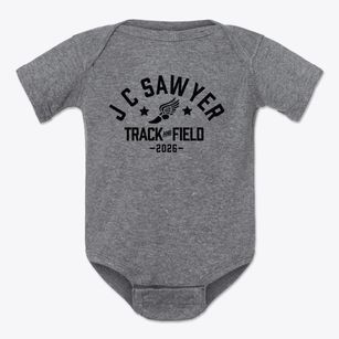 J C Sawyer Elementary School Track and Field Baby Onesie