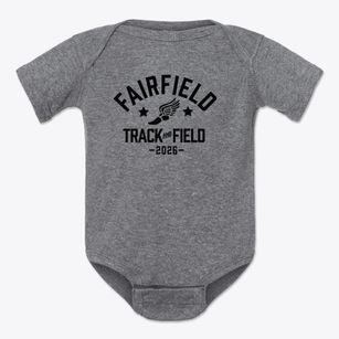 Fairfield Central Elementary School Track and Field Baby Onesie
