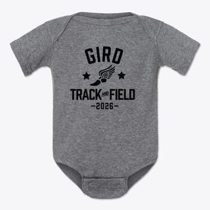 Gird Elementary School Track and Field Baby Onesie