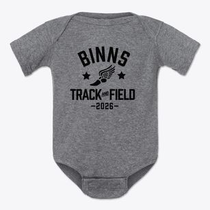 Binns Elementary School Track and Field Baby Onesie