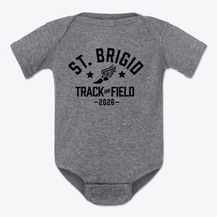 Saint Brigid School Track and Field Baby Onesie