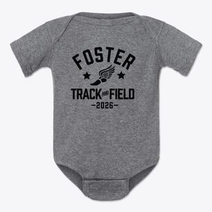Foster Middle School Track and Field Baby Onesie