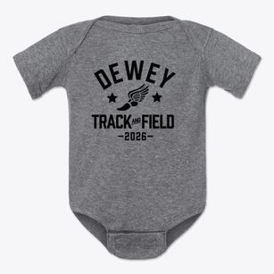 Dewey Elementary School Track and Field Baby Onesie