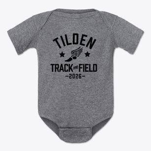 Tilden Middle School Track and Field Baby Onesie