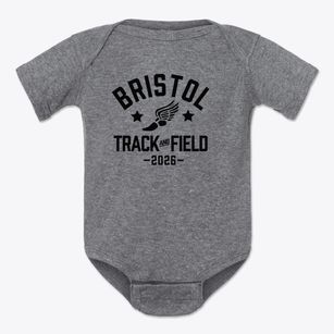 Bristol School Track and Field Baby Onesie