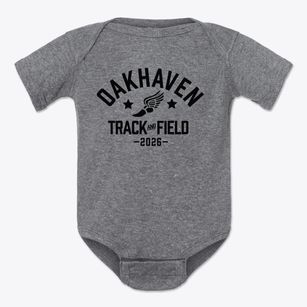 Oakhaven High School Track and Field Baby Onesie