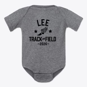 Robert E. Lee High School Track and Field Baby Onesie