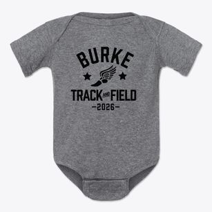 Burke Elementary School Track and Field Baby Onesie