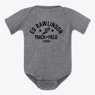 Ed Rawlinson Track and Field Baby Onesie