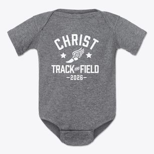 Christ Lutheran School Track and Field Baby Onesie