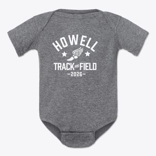 Howell Elementary School Track and Field Baby Onesie