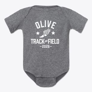 Olive Elementary School Track and Field Baby Onesie