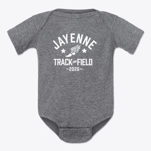 Jayenne Elementary School Track and Field Baby Onesie