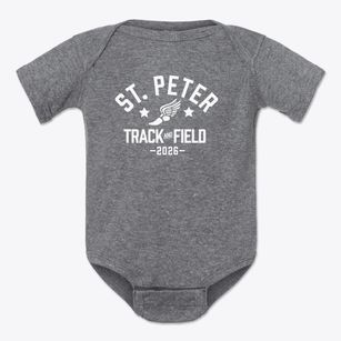 Saint Peter Lutheran School Track and Field Baby Onesie